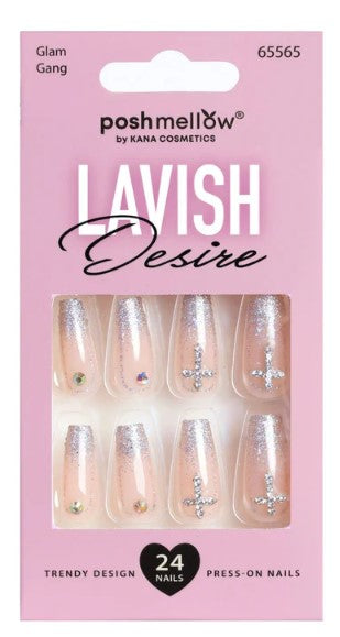 Poshmellow Lavish Desire Press-On Nails – 65565 - ANNS BEAUTY SUPPLY